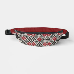 Rouge noir blanc géométrique Keffiyeh Motif folklo