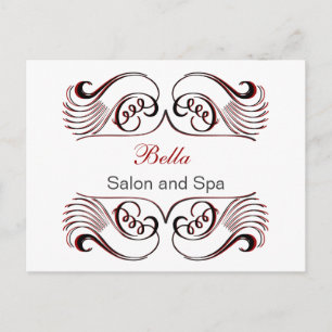 rouge noir et blanc Chic Business Merci Cartes