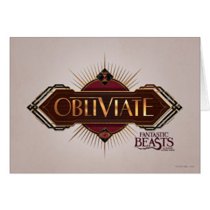 Rouge & Or Art Déco Obliviate Spell Graphisme