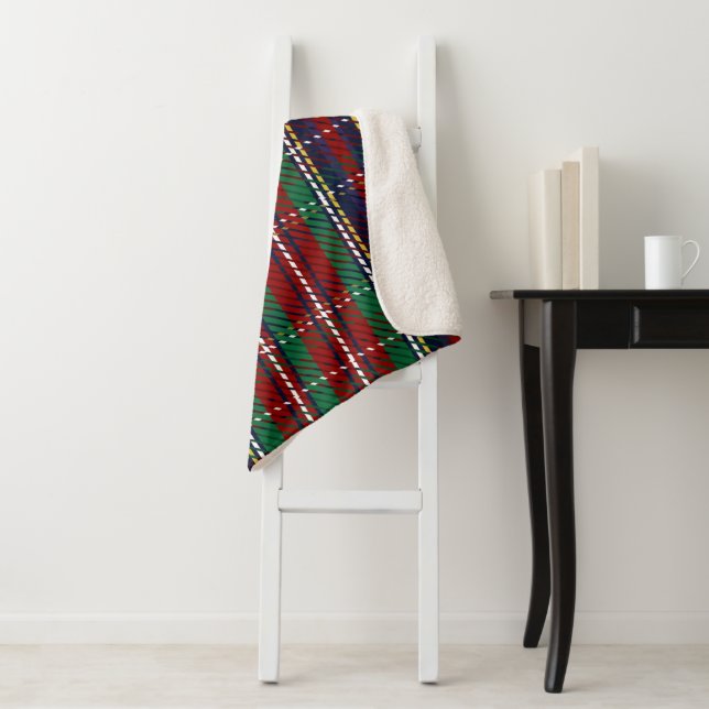 Rouge Plaid Scottish Rustique Flannel Imprimer (En situation)