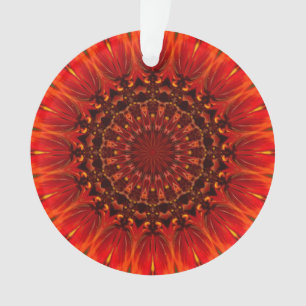 Rouge profond Rudbeckia Floral Mandala