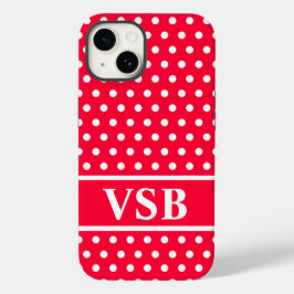 Rouge Red Polka Dots Case-Mate iPhone Hülle