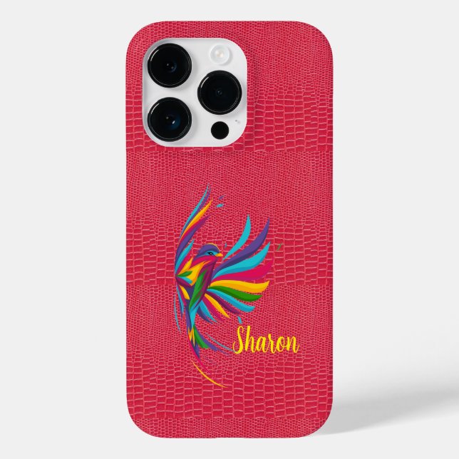 Rouge Reptile Skin iPhone / coque ipad (Verso)