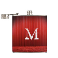Rouge Rideau Théâtre Monogramme Whiskey Flacon
