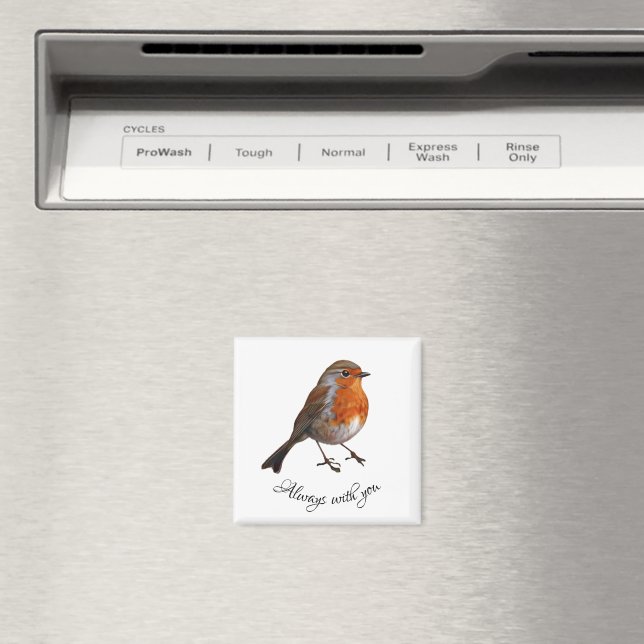 Rouge Robin aimant (In Situ (Lave-vaisselle))