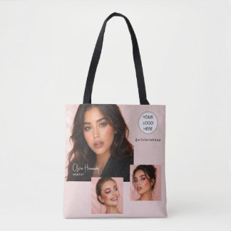 Rouge-Schrift-Logo-Foto-Makeup-Studio Tasche