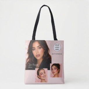 Rouge-Schrift-Logo-Foto-Makeup-Studio Tasche