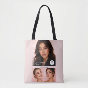 Rouge-Schrift-Logo-Foto-Makeup-Studio Tasche