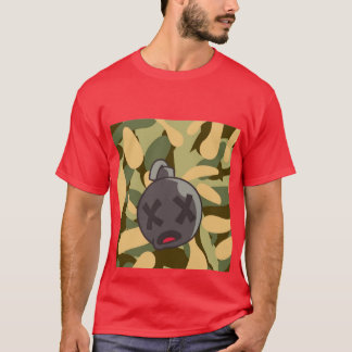 Rouge T-shirt Armée Fatigue Motif Front & Centre