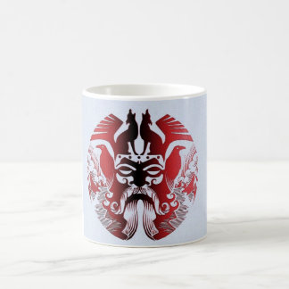 rouge, tasse blanche classique d'Odin