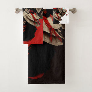 Rouge tendance blanc et noir Kabuki