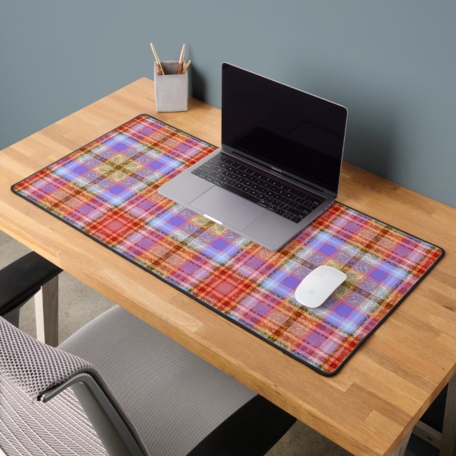 Rouge violet Tartan rouge Plaid En vichy Motif (Bureau 2)