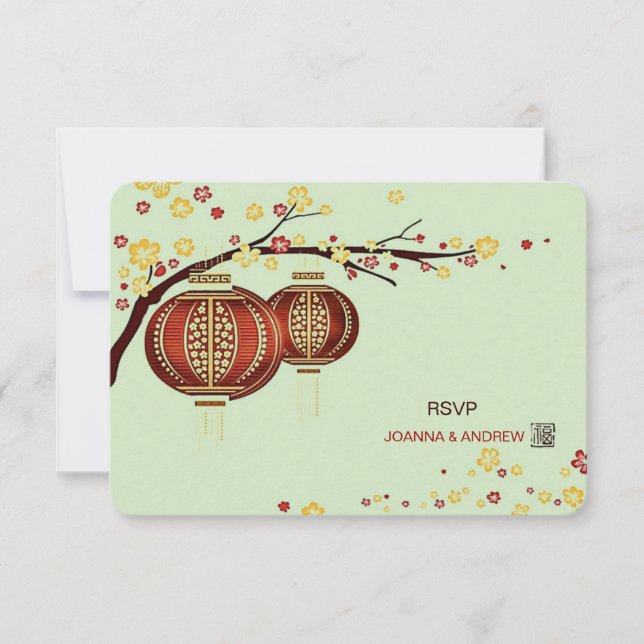 Rouges d'or Cerisier Arbre Fu Chinois RSVP (Devant)
