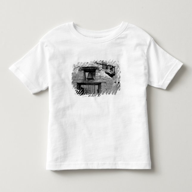 Rough adobe bell in entrway, Santa Fe, New Kleinkind T-shirt (Vorderseite)