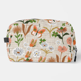 Rough Bamboo Floral Daisy Butterfly Kleeblatts Waschbeutel