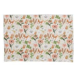 Rough Bamboo Floral Daisy Kleeblatts Bauernhof Kissenbezug