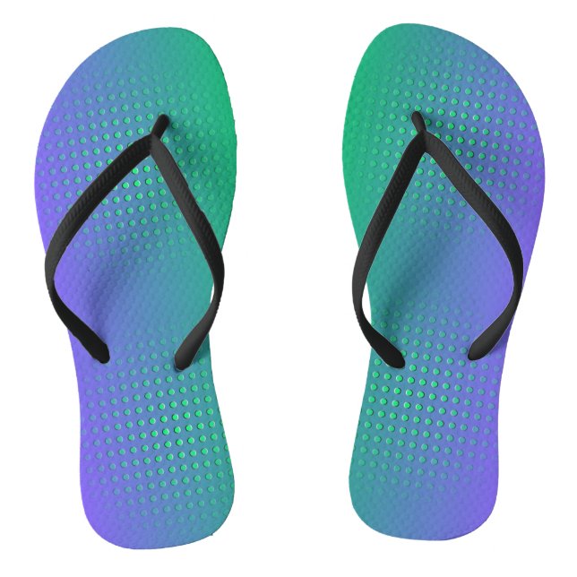 Rough Chrome Gradient Flip Flops (Fußbett)