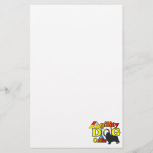 Rough Collie Agility Briefpapier