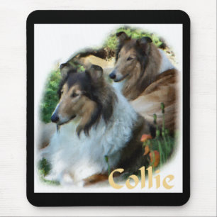 Rough Collie Art Gaben Mousepad