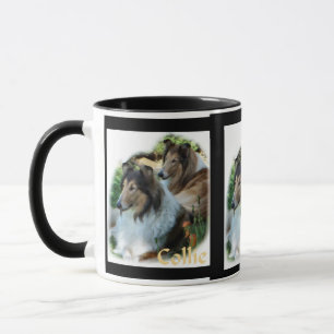 Rough Collie Art gibt Tasse