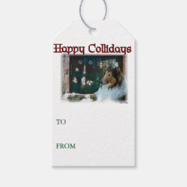 Rough Collie Christmas Geschenke Geschenkanhänger