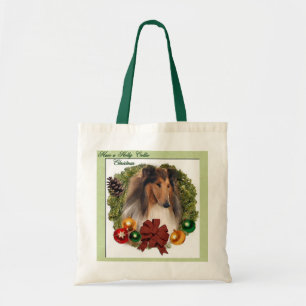 Rough Collie Christmas Geschenke Tragetasche