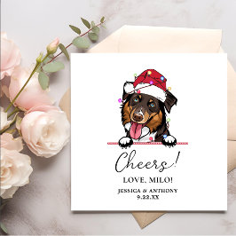 Rough Collie Dog Personalisiert Cheers Napkins Serviette