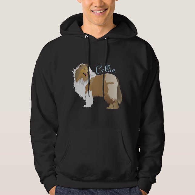 Rough Collie Hoodie (Vorderseite)