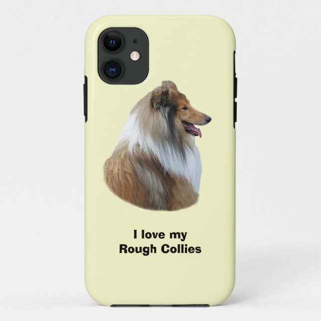 Rough Collie Hundeportrait Foto Case-Mate iPhone Hülle (Rückseite)