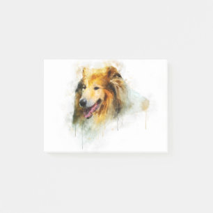 Rough Collie / Long-haarige Collie Post-it Klebezettel