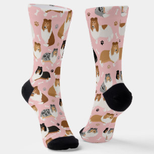 Rough Collie Paws and Bones Socken