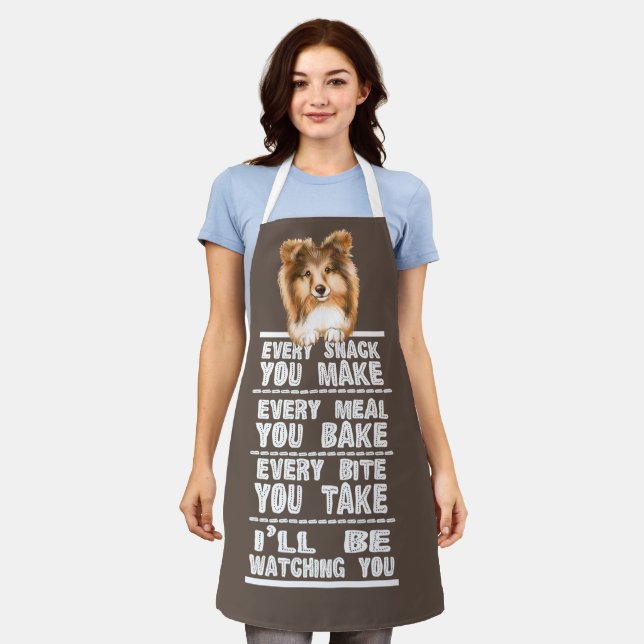 Rough Collie Sheltie Dog jeden Snack, den Sie mach Schürze (Getragen)