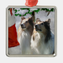 Rough Collie Weihnachtsgeschenke Ornamente