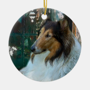 Rough Collie Weihnachtsgeschenke Ornamente