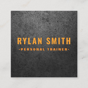 Rough dunkel mutig männlich modernen quadratische visitenkarte