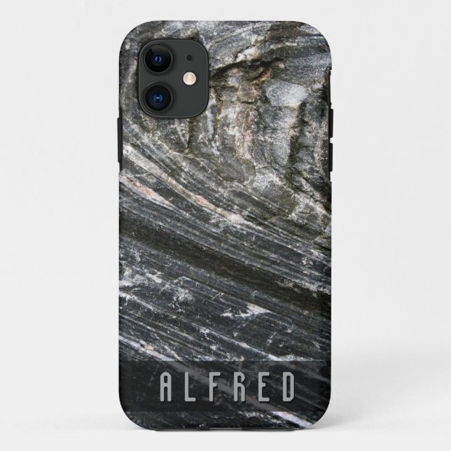 Rough Geology Rock Texture Individuelle Name iPhon Case-Mate iPhone Hülle (Rückseite)