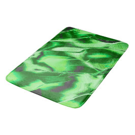 Rough metallic green dunes zeichnend badematte