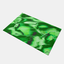 Rough metallic green dunes zeichnend fußmatte