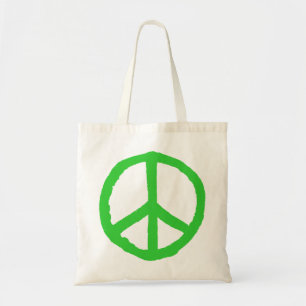 Rough Peace Symbol - Green Tragetasche