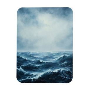 Rough Seas Ocean Waves Flexibel Magnet