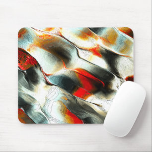 Rough silbernes rock over brennen ember, intensitä mousepad