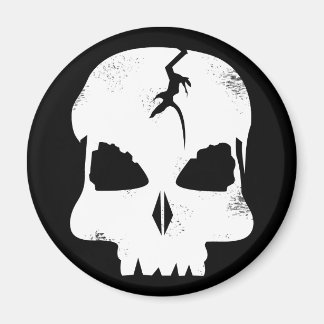 Rough Skull Captain Jacks Magnet