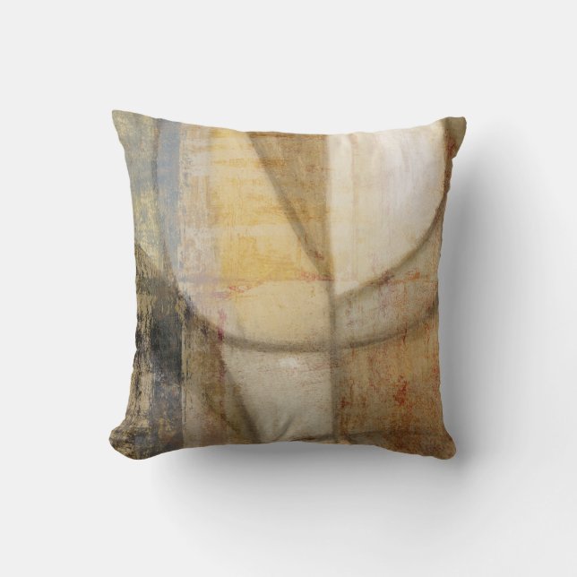 Rough Textured Earth Tone Painting Kissen (Vorderseite)