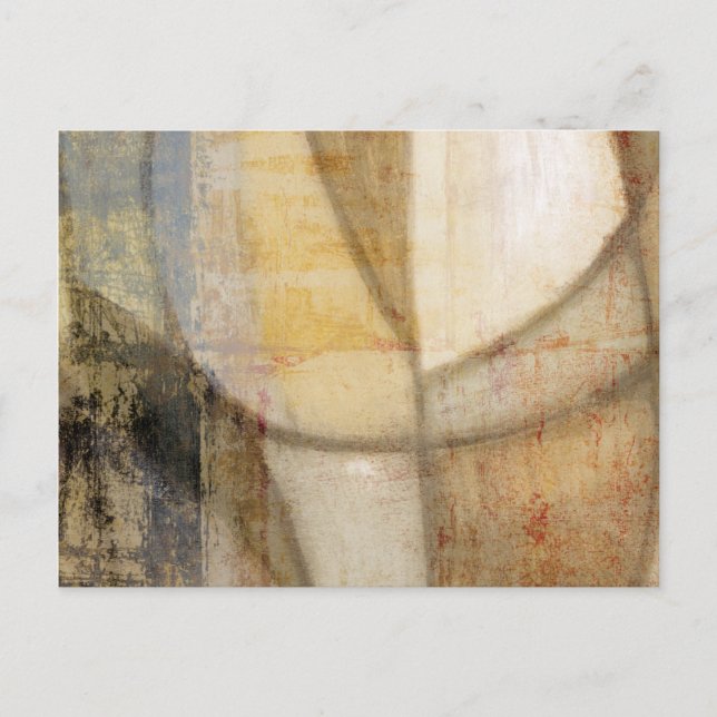 Rough Textured Earth Tone Painting Postkarte (Vorderseite)