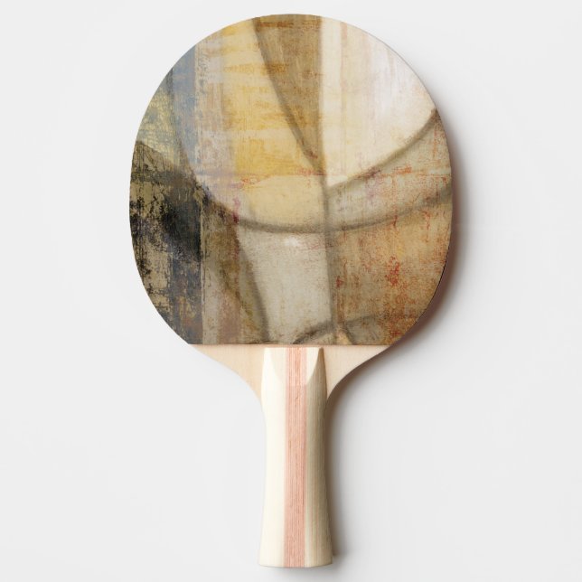 Rough Textured Earth Tone Painting Tischtennis Schläger (Vorderseite)