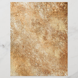 Rough Textured Gold Silver 2 Side Scrapbook Paper