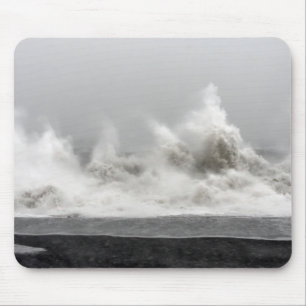 Rough Winter Storm Ocean Mousepad