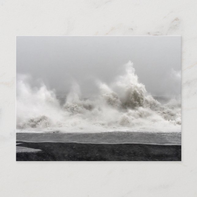 Rough Winter Storm Ocean Postkarte (Vorderseite)