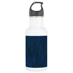 Rough Wood Grain Background in Deep Blue Trinkflasche