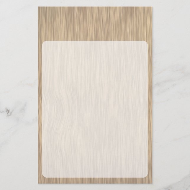 Rough Wood Grain Hintergrund in verblassener Farbe Briefpapier (Vorderseite)